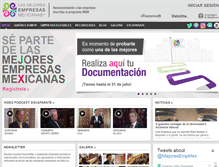 Tablet Screenshot of mejoresempresasmexicanas.com